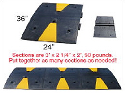 Speed Bumps, Speed Humps, Wheel Stops (Car Stops) & Wheel Chocks (chox). Factory Authorized Distributor / Dealer of recycled rubber and plastic traffic controls for parking lots, intersections, drive through restaurants, gates, barrier gate operators, bicycles and pedestrian control products. Competitive pricing on other traffic controls at discount.